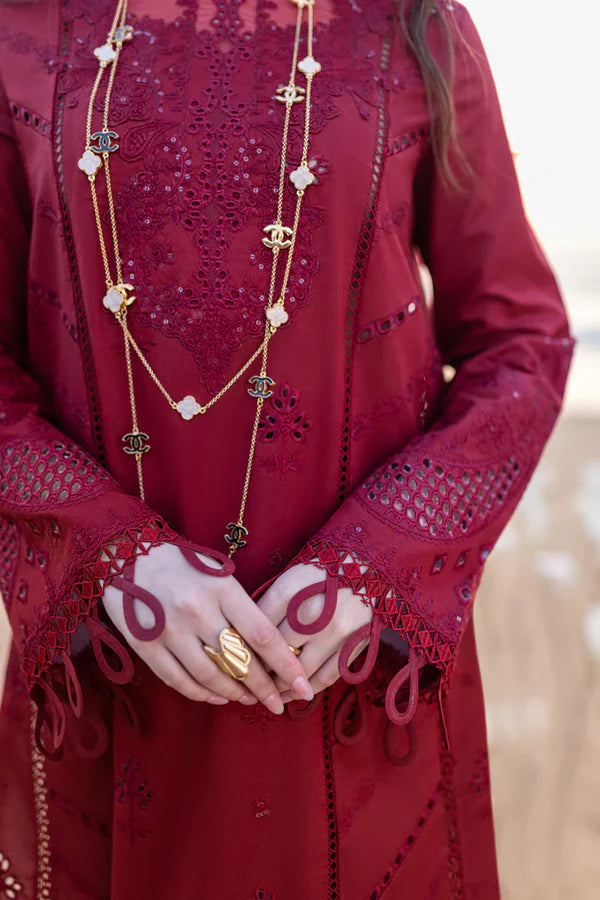 QALAMKAR AISHA VISCOSE MEROON