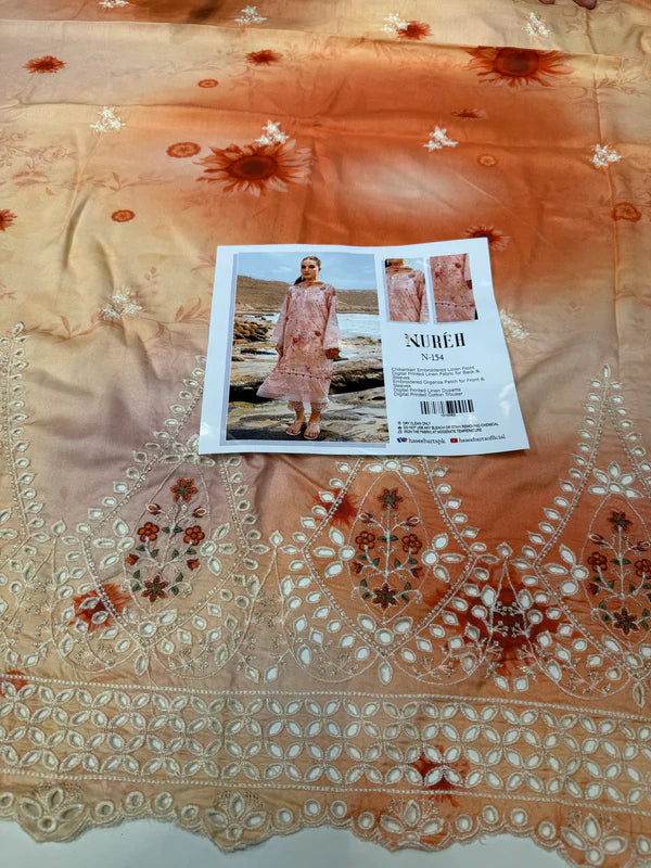 NUREH 152 LINEN 3PC PEACH